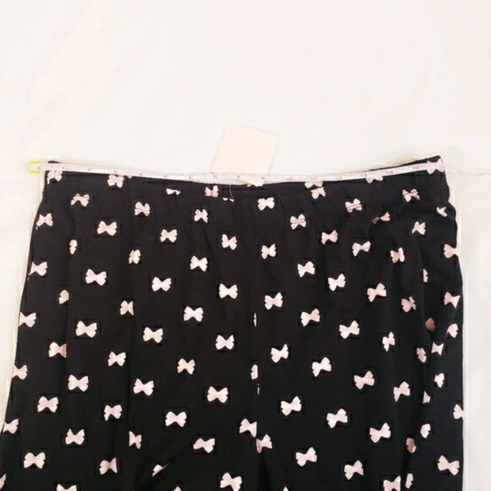 NWT Kate Spade 2pc Pajama Set Pink Bows Top & Pant - Picture 8 of 10